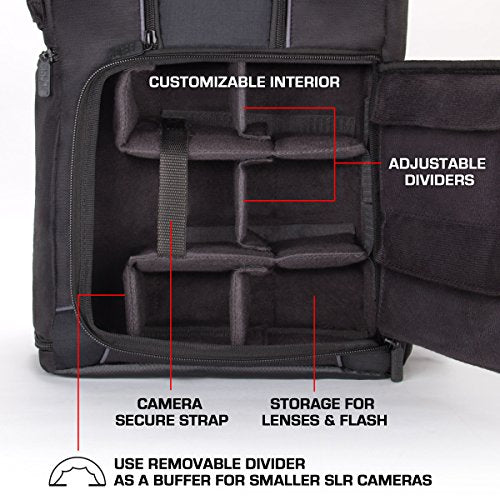 Green DSLR Camera Backpack with Laptop Compartment X999