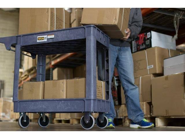 500 Pound Polypropylene Rolling Cart C6778