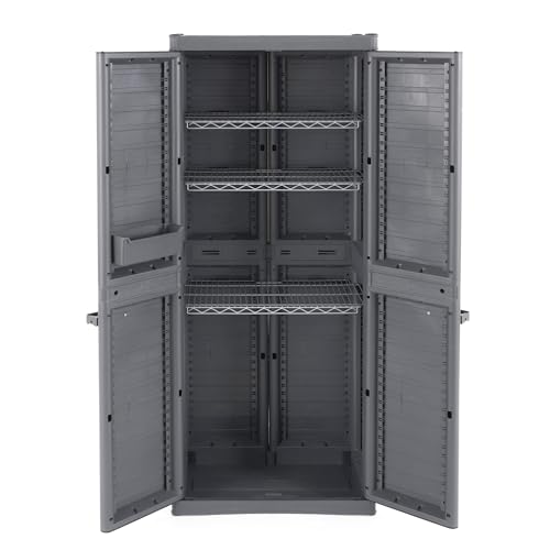Heavy Duty Base Cabinet with 2 Adjustable Metal Shelves C6833