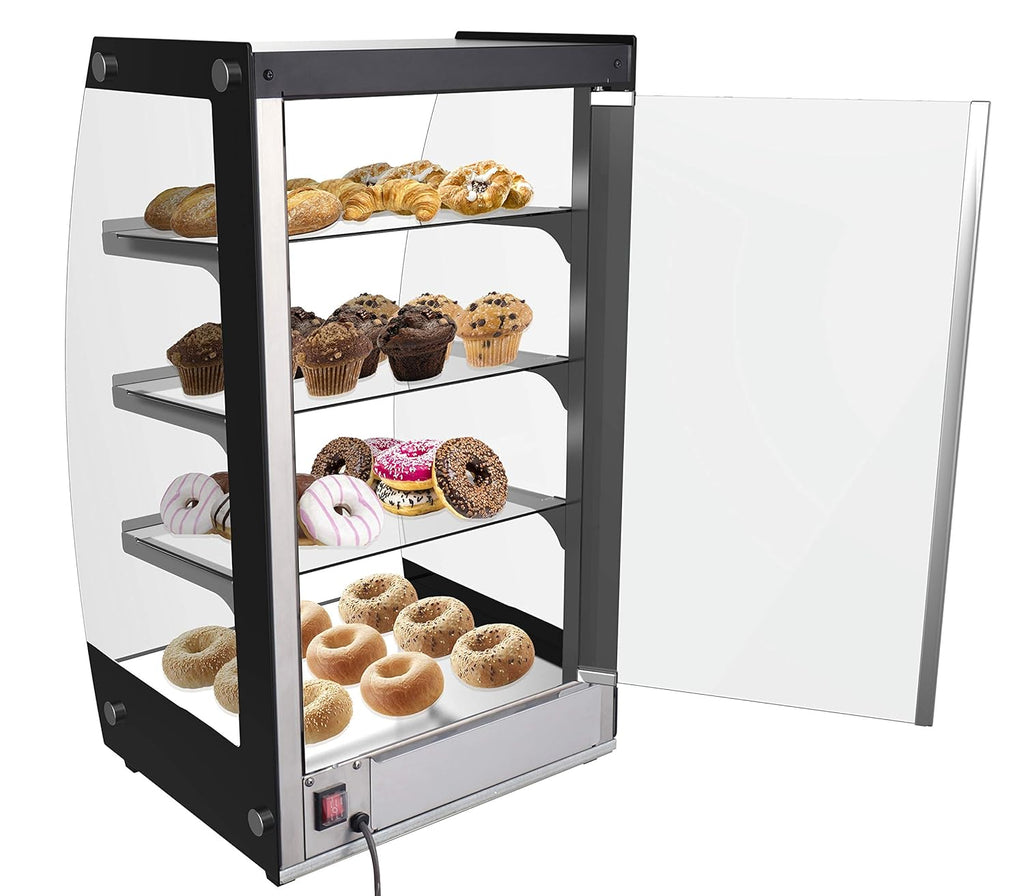 Commercial Glass Bakery Display Case 4 Tier with LED Lighting X6344
