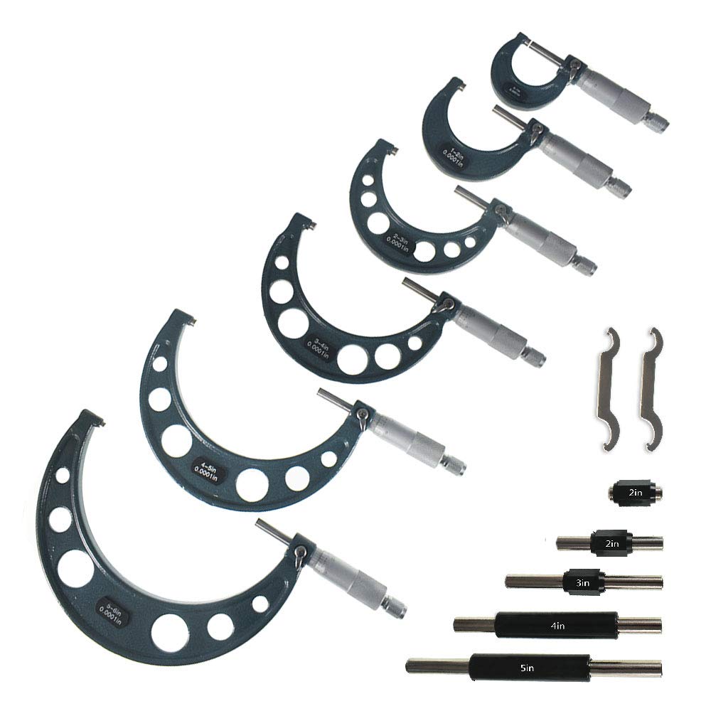 4Pcs 0-4 Inch Precision Micrometer Set C72530
