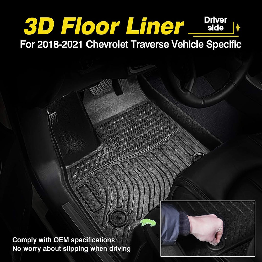 Custom Fit 7 Seat TPO Floor Mats with 1st 2nd and 3rd Row E630