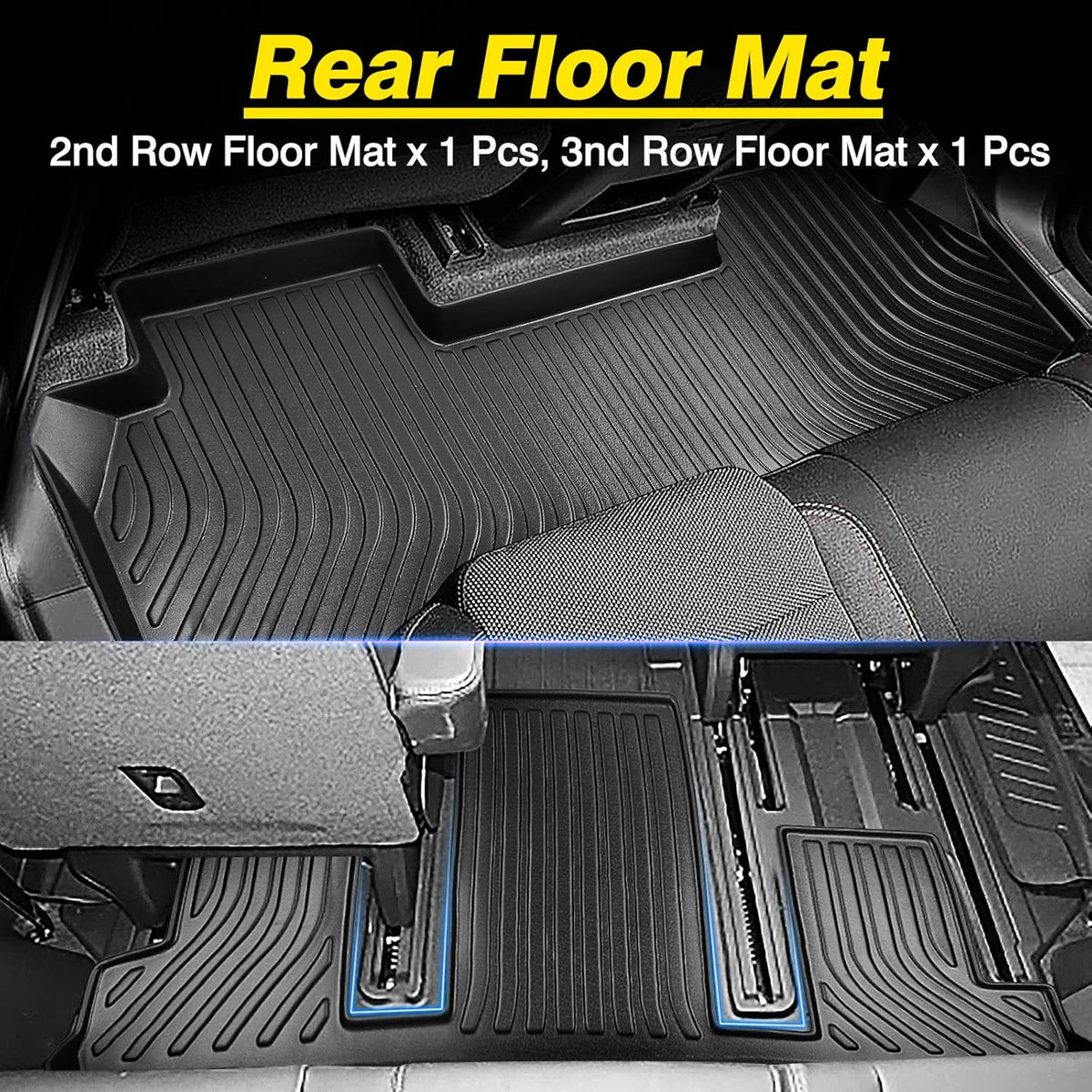 Custom Fit 7 Seat TPO Floor Mats with 1st 2nd and 3rd Row E630