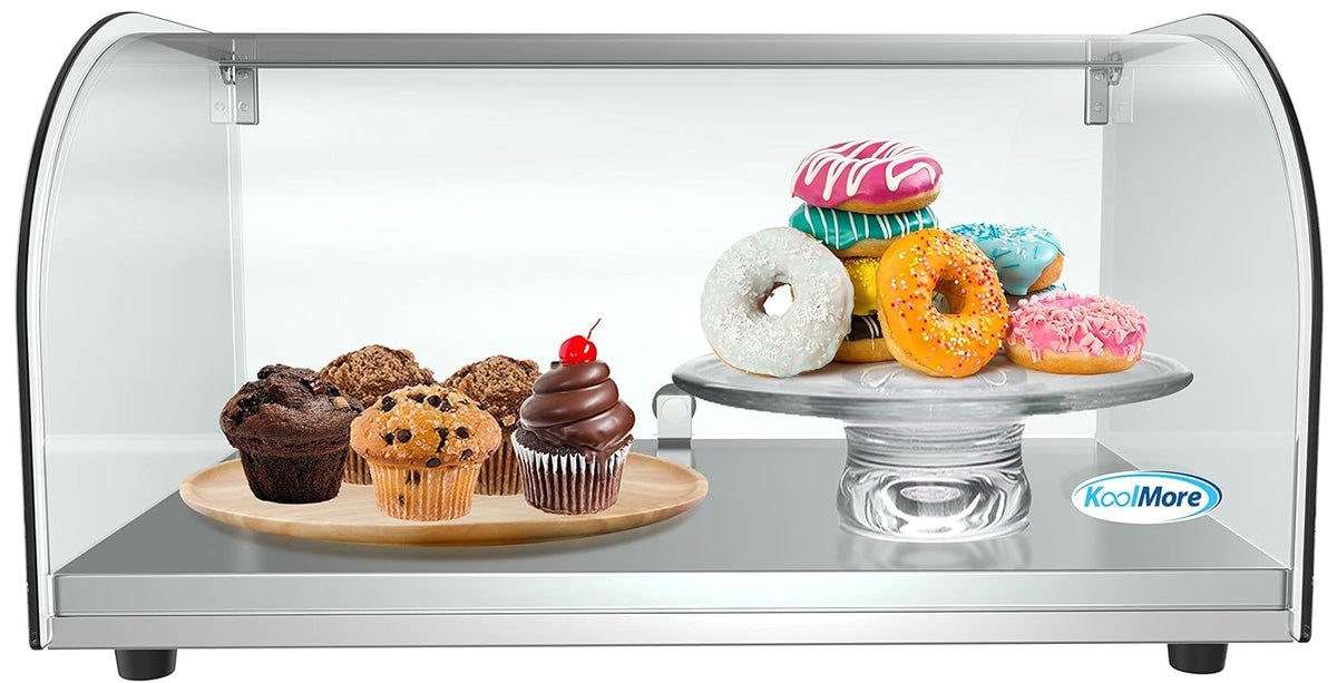Commercial Glass Bakery Display Case 4 Tier with LED Lighting X6344