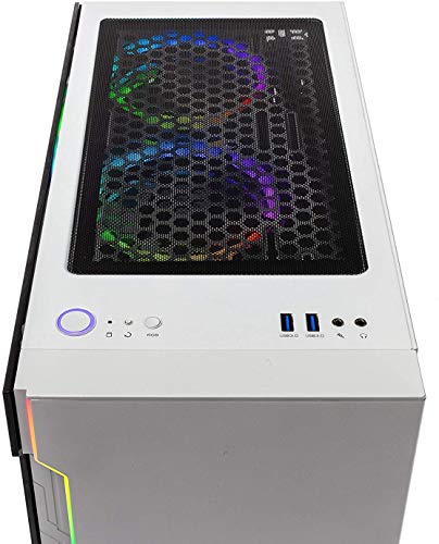 White Gaming Computer PC Desktop with Ryzen 5 3600, GTX 1650 Super 4G, 500GB SSD, 16GB DDR4 I884599