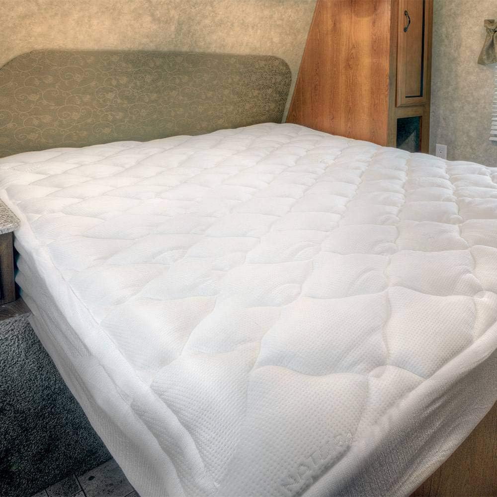 King RV Mattress Topper with Fitted Skirt I677298