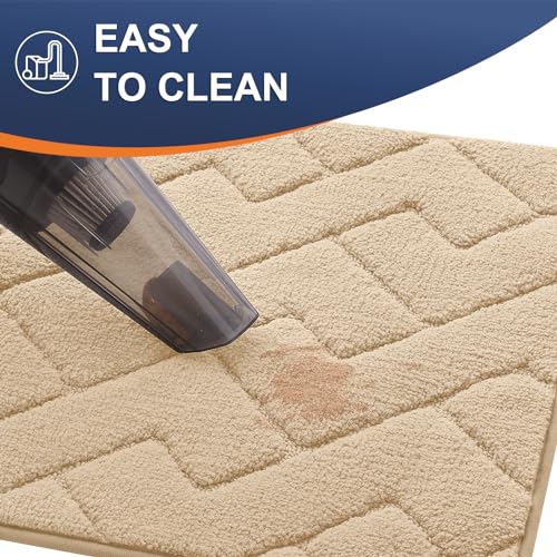 Grey 30x20 Non-Slip Washable Microfiber Dog Door Mat N9230