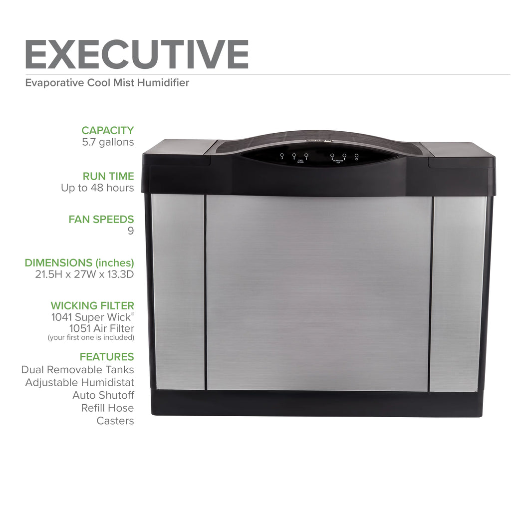 Brushed Nickel Console Evaporative Humidifier V32236