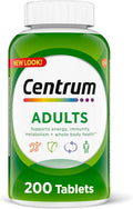 200 Count Adult Multivitamin Supplement with Zinc, Vitamin D3, B Vitamins F4888