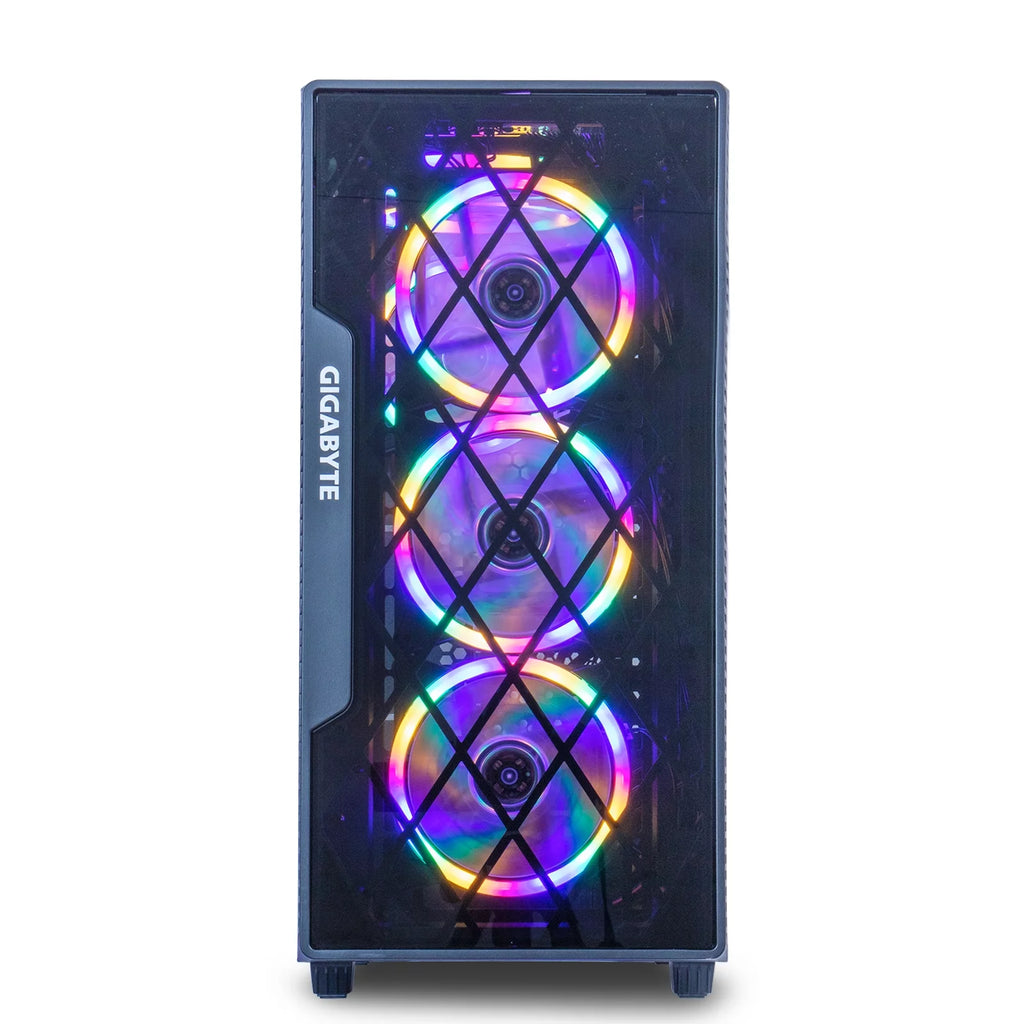 Gaming PC Desktop Computer, AMD Ryzen 5 4500 3.6GHz, RX6600, 16GB DDR4, 500GB NVME SSD, 6 RGB Fans V784