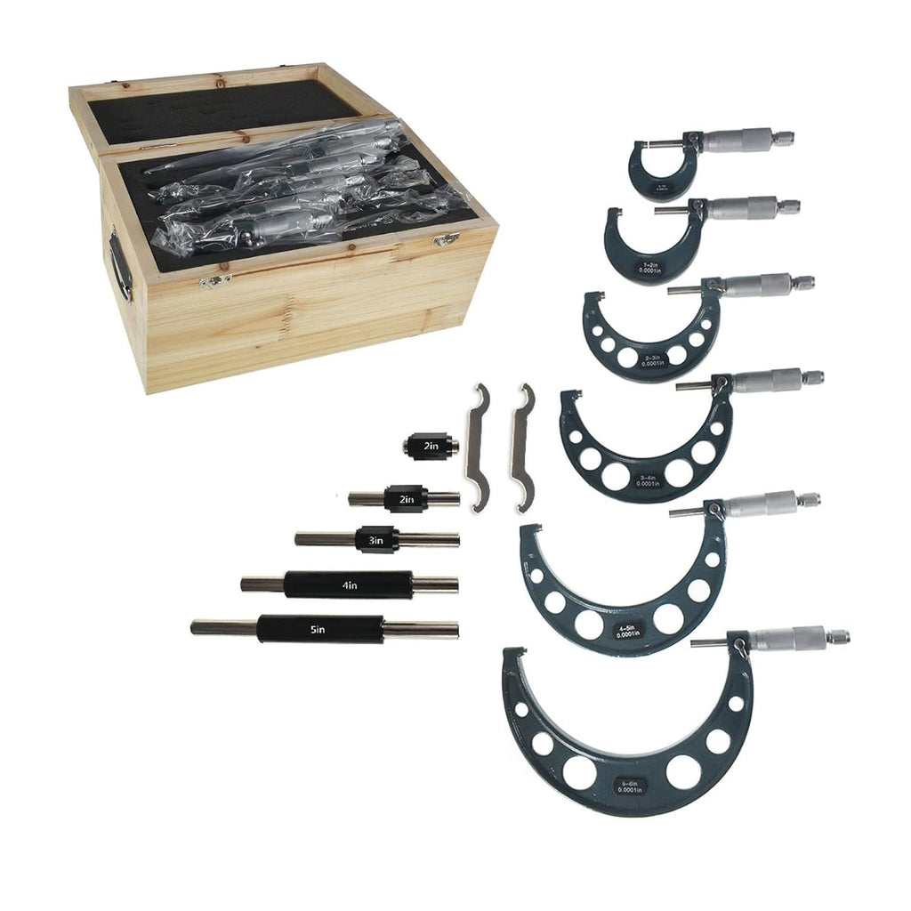 4Pcs 0-4 Inch Precision Micrometer Set C72530