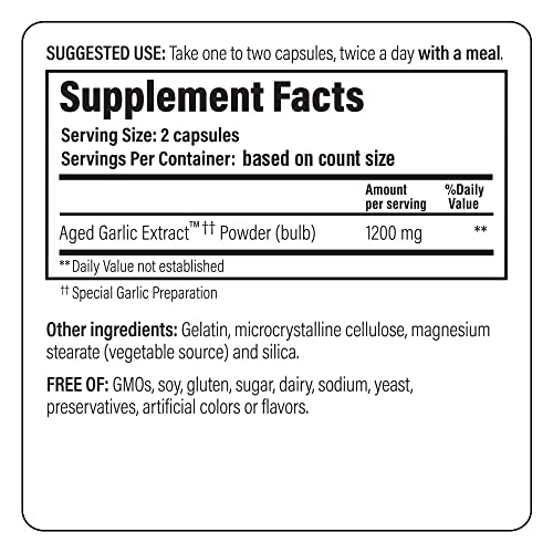 120 Capsules Aged Garlic Extract R757