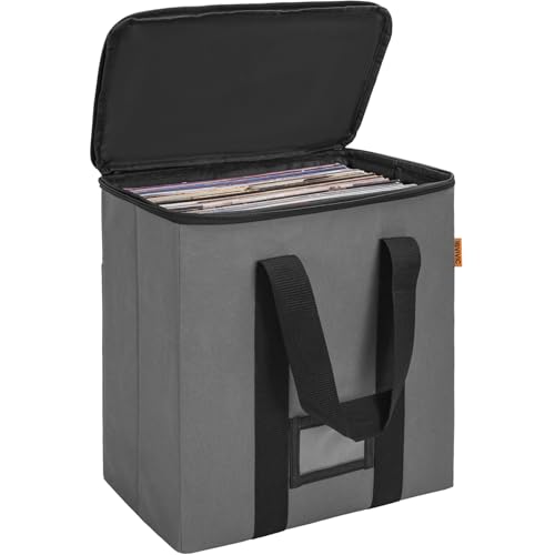 Vinyl Record Storage Box with Lids and Handle for 12 inch LP V163965