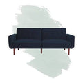 Blue Velvet Convertible Sofa L942