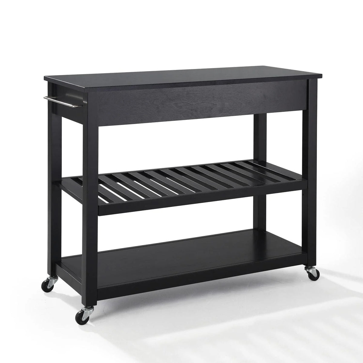 Southwestern Style Granite Top Kitchen Prep Cart E16911