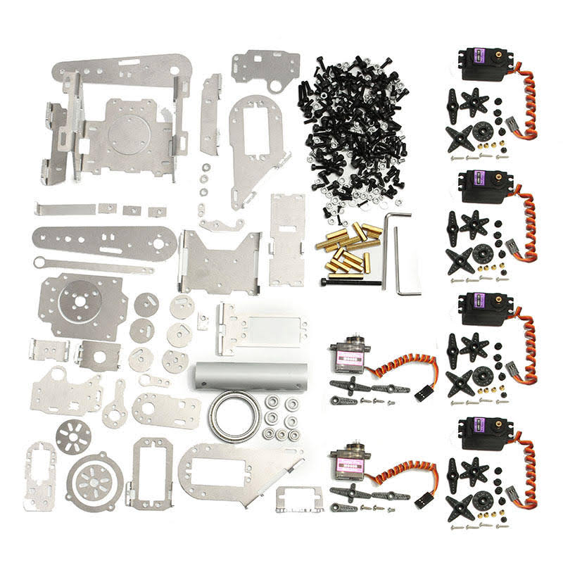 6DOF Aluminum Robot Arm Kit with 6 Pcs Servo H793