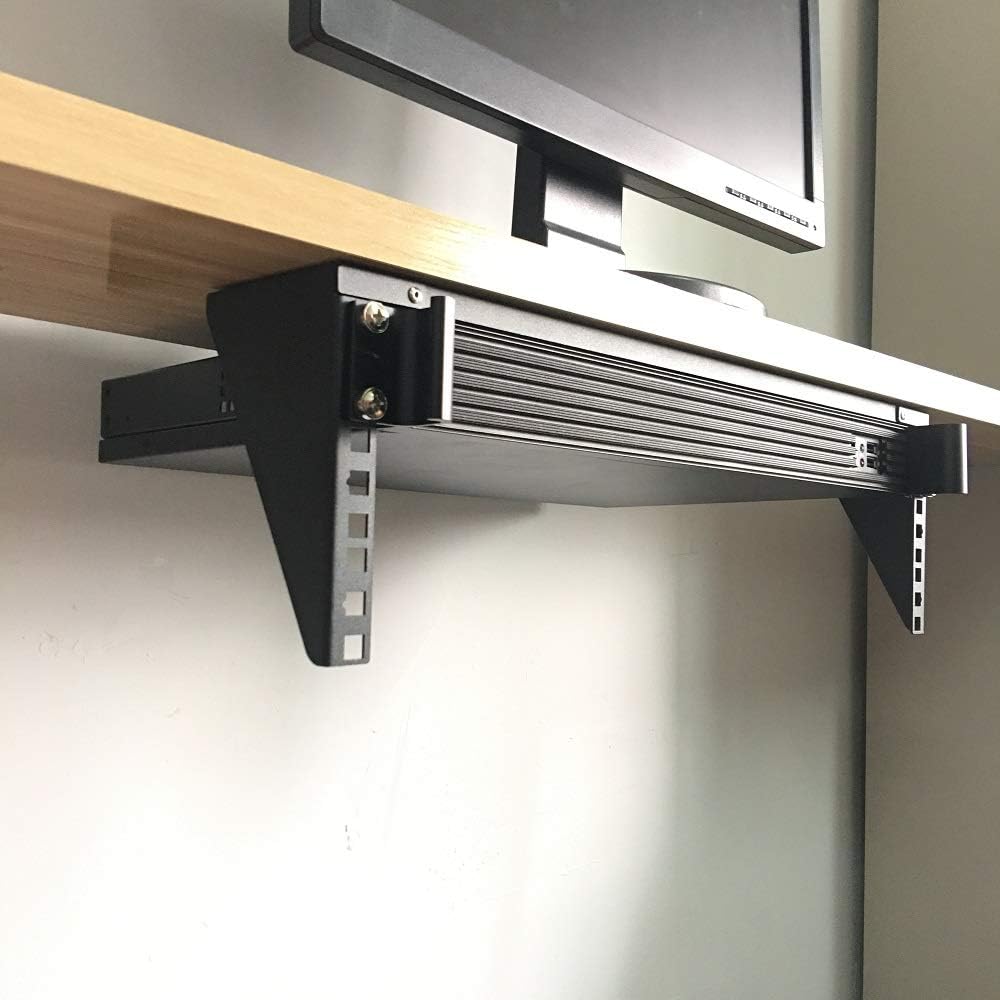 2U Light-Loading Foldable 19 Inches Cold Rolled Steel Vertical Wall Mount Rack Y829053