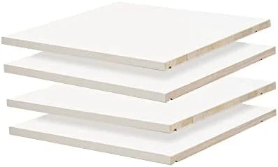 Solid Wood Set of 4 Small Shelves P603006