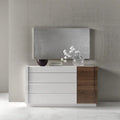 White 4 Drawer Wood Dresser D21057