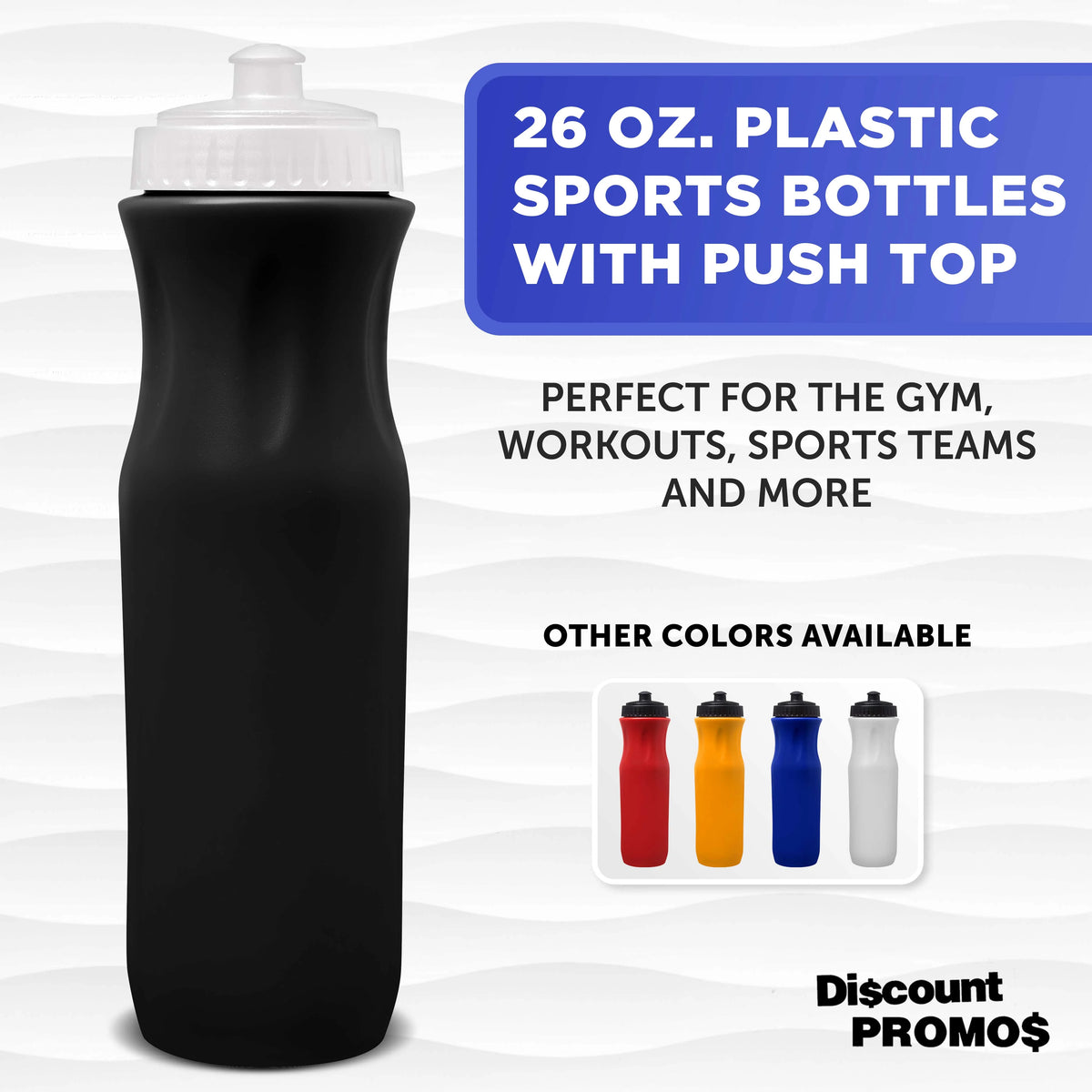 26 oz Plastic Water Bottles Set of 10 F61941