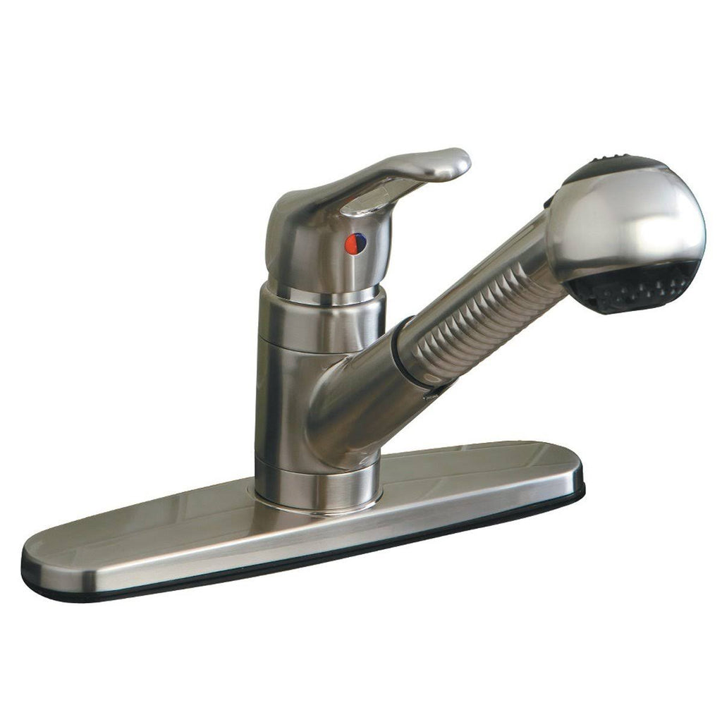 Matte Black Single-Handle Pull-Out Kitchen Faucet G463233