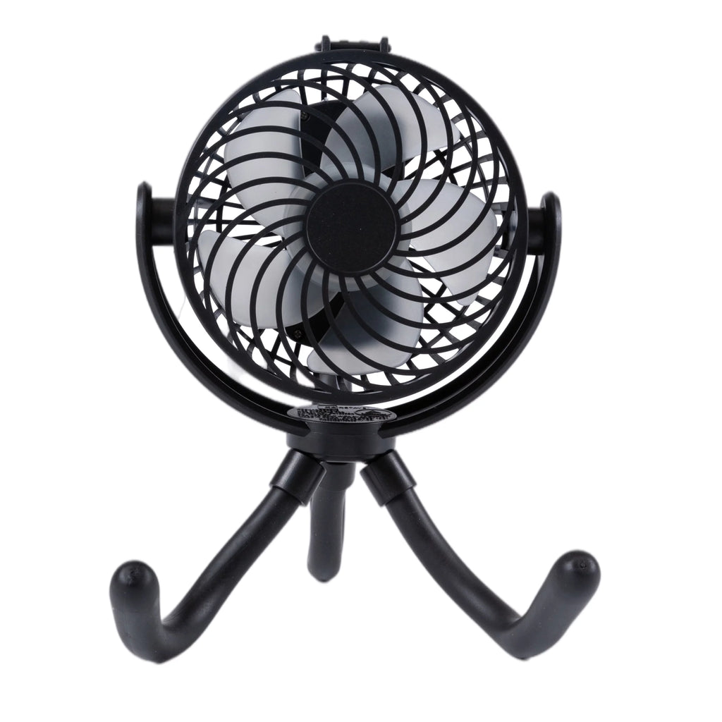Portable Rechargeable Fan with Flexible Tripod, Black M317