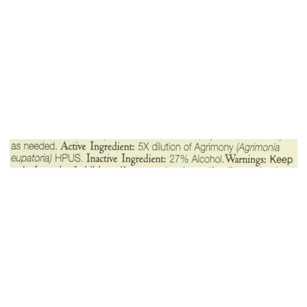 Agrimony Bach Flower Remedies Essence 0.7 fl oz A179