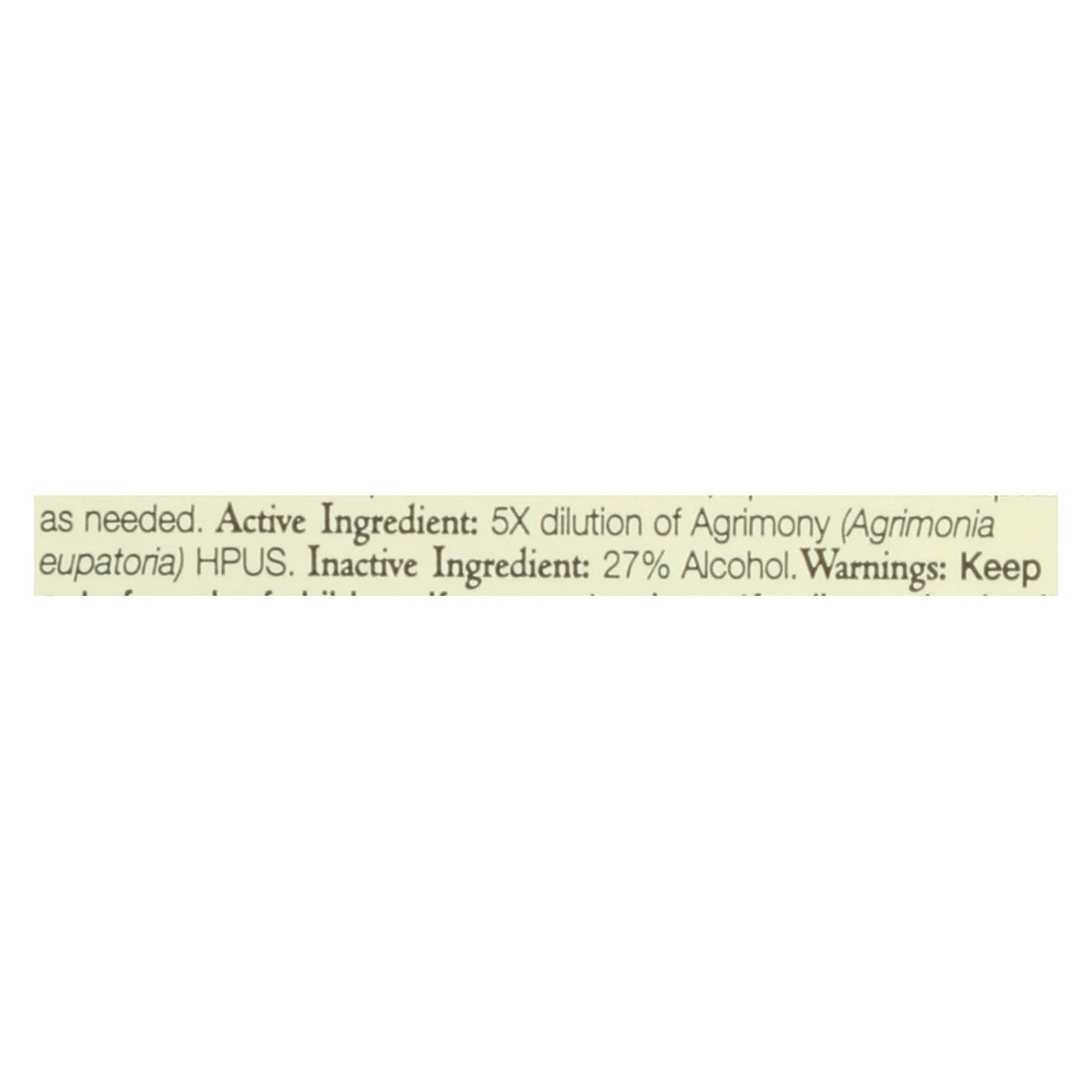 Agrimony Bach Flower Remedies Essence 0.7 fl oz A179
