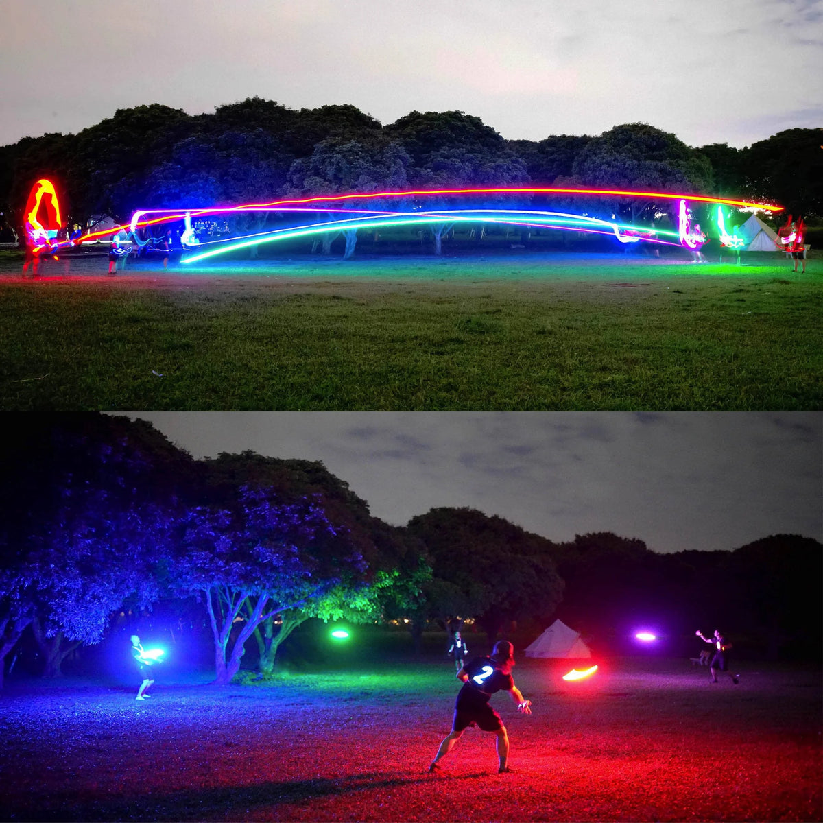 Light Up Flying Disc Rechargeable V217116