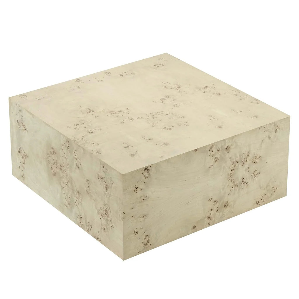 36" Square Burl Wood Coffee Table G767558