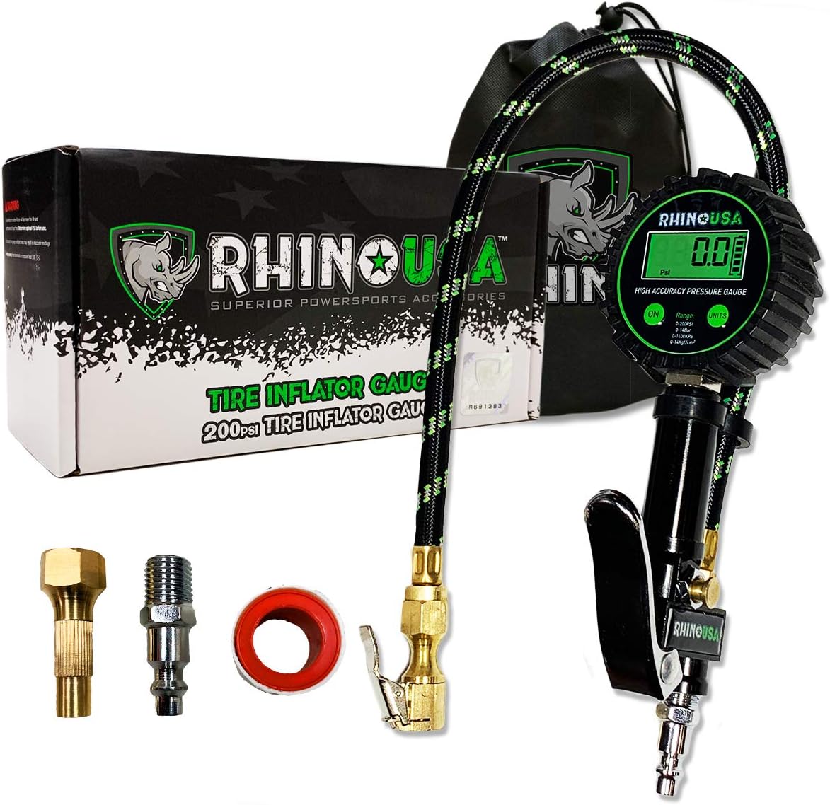Digital Tire Inflator with Pressure Gauge (0-200 PSI) A7383