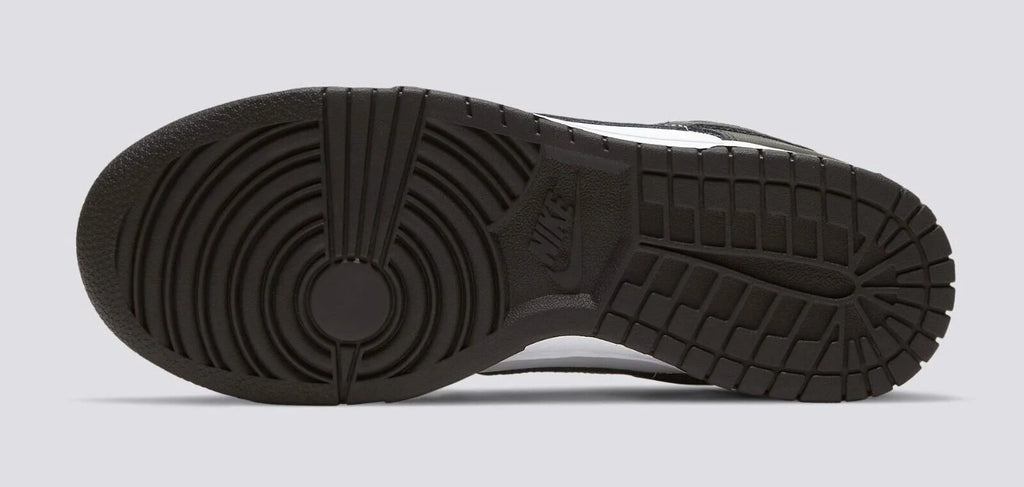 Black & White Leather Running Shoes D2457