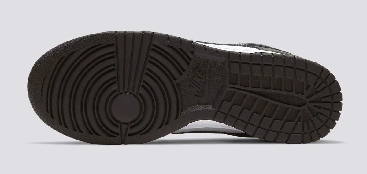 Black & White Leather Running Shoes D2457
