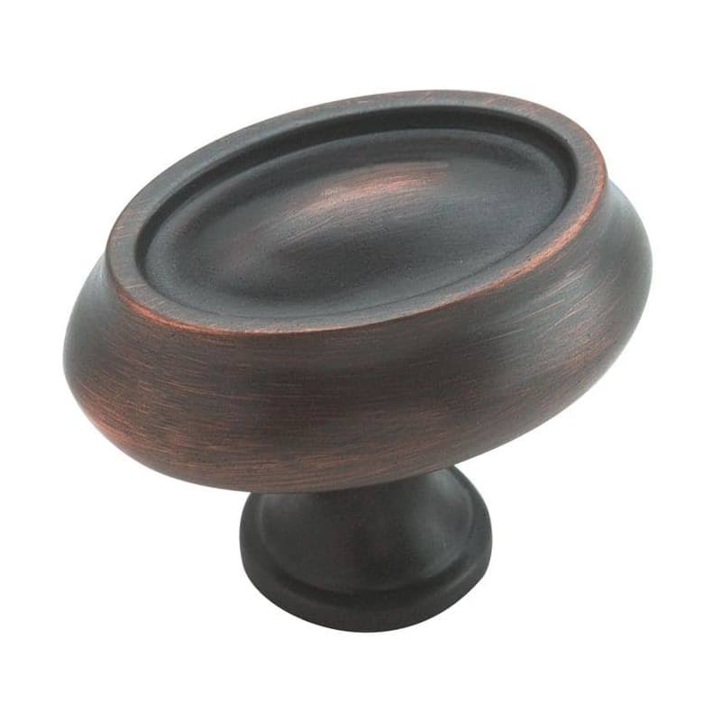 Oil Rubbed Bronze Oval Cabinet Knob - Package of 25 N506181