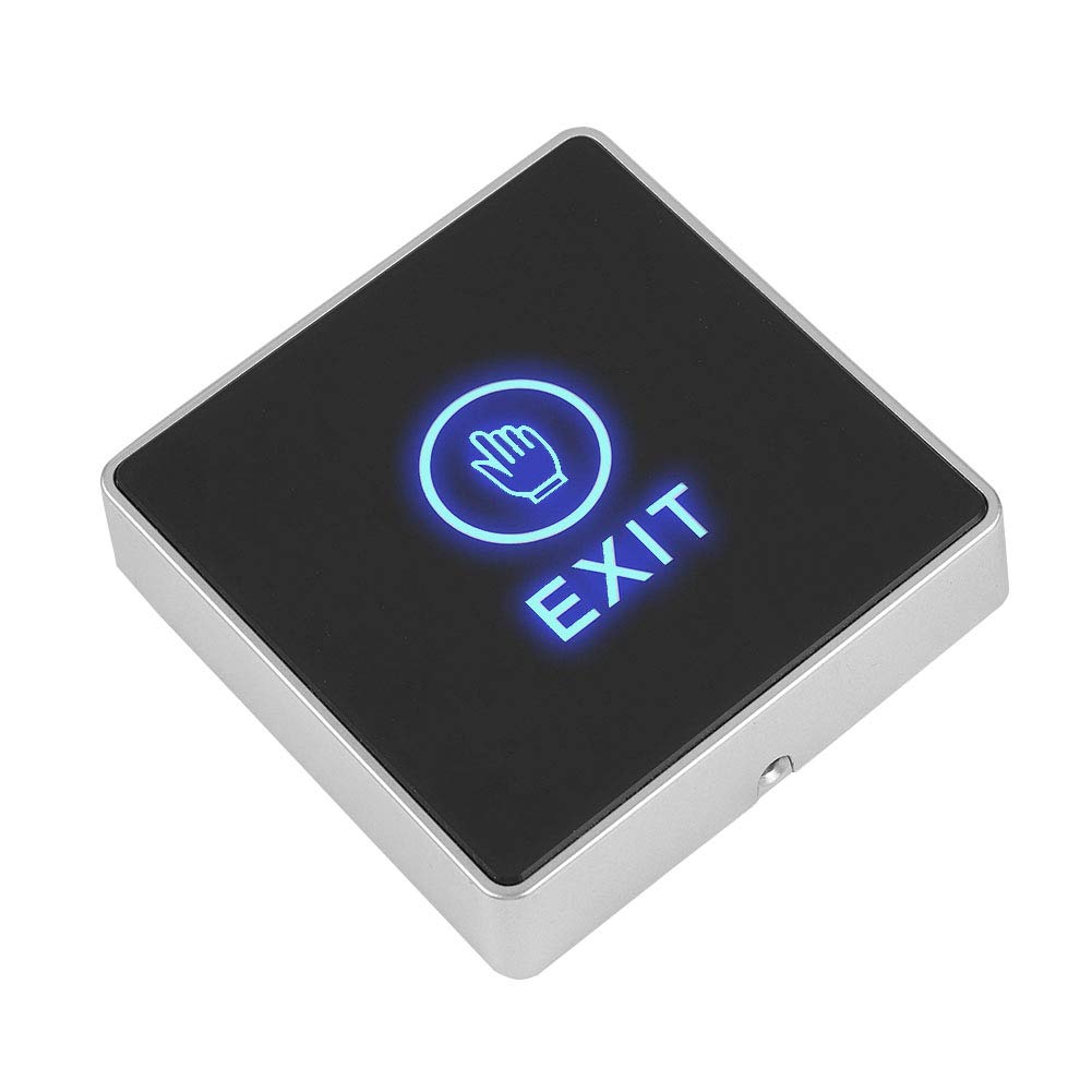 Door Touch Exit Release Button Switch Panel with Blue Indicator Light L166