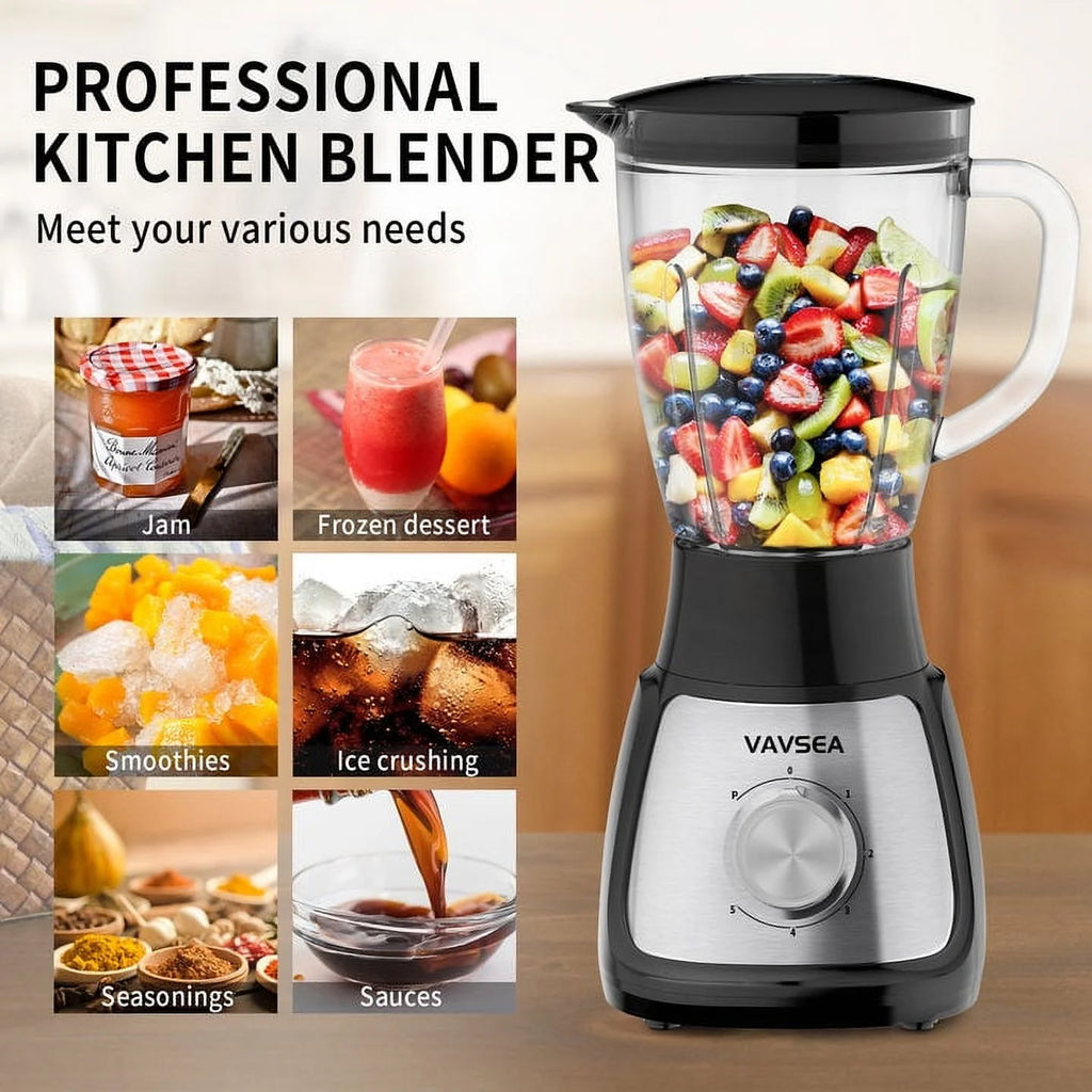 1000W 5 Speed Countertop Blender with 51oz Glass Jar M616724