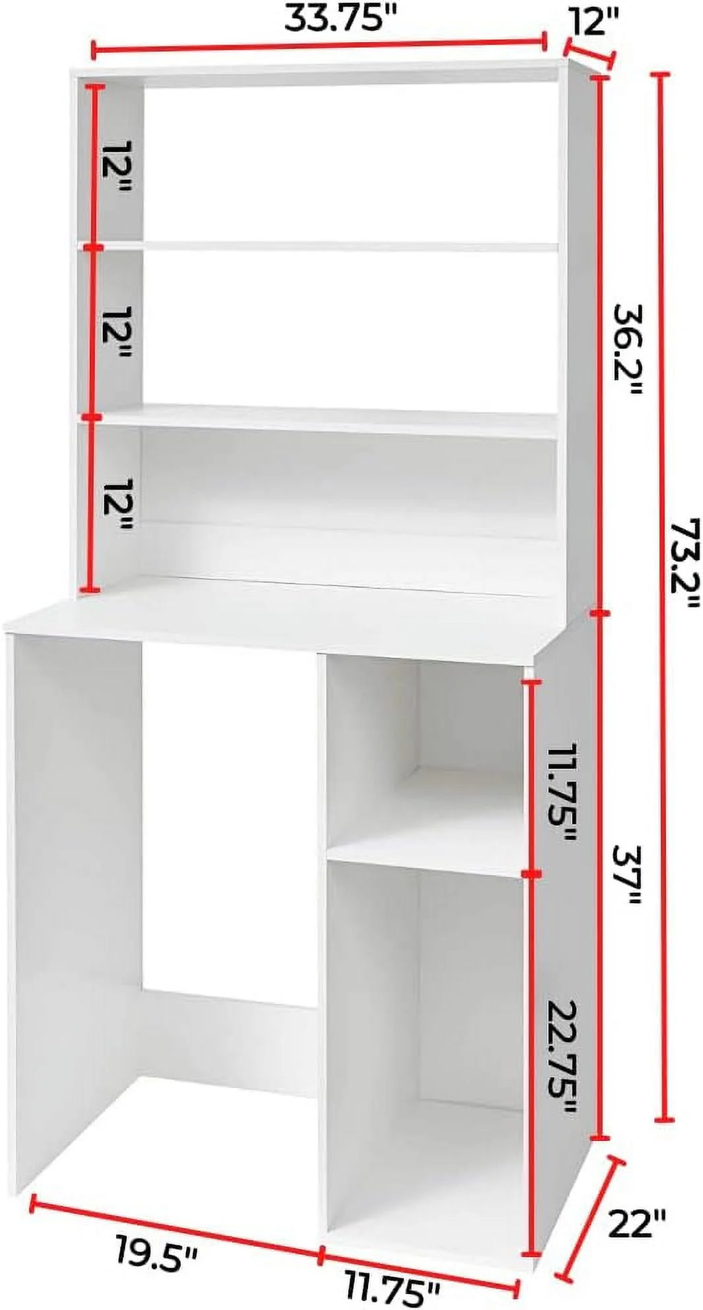 White Mini Fridge Dorm Station with Top B445