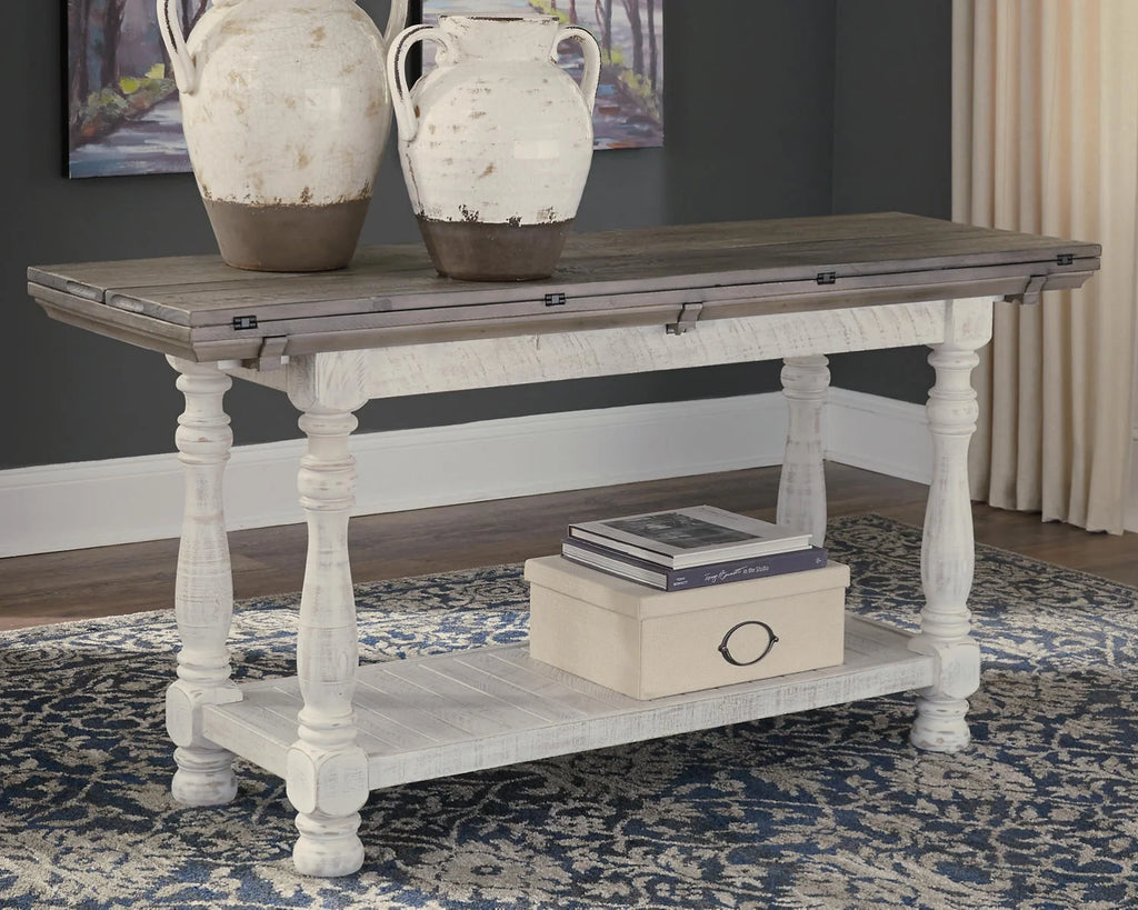 Gray/White Sofa Console Table H85765