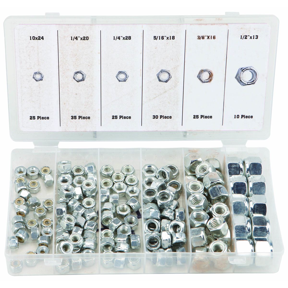 Nylon Locknut Set, 150 Piece D1801