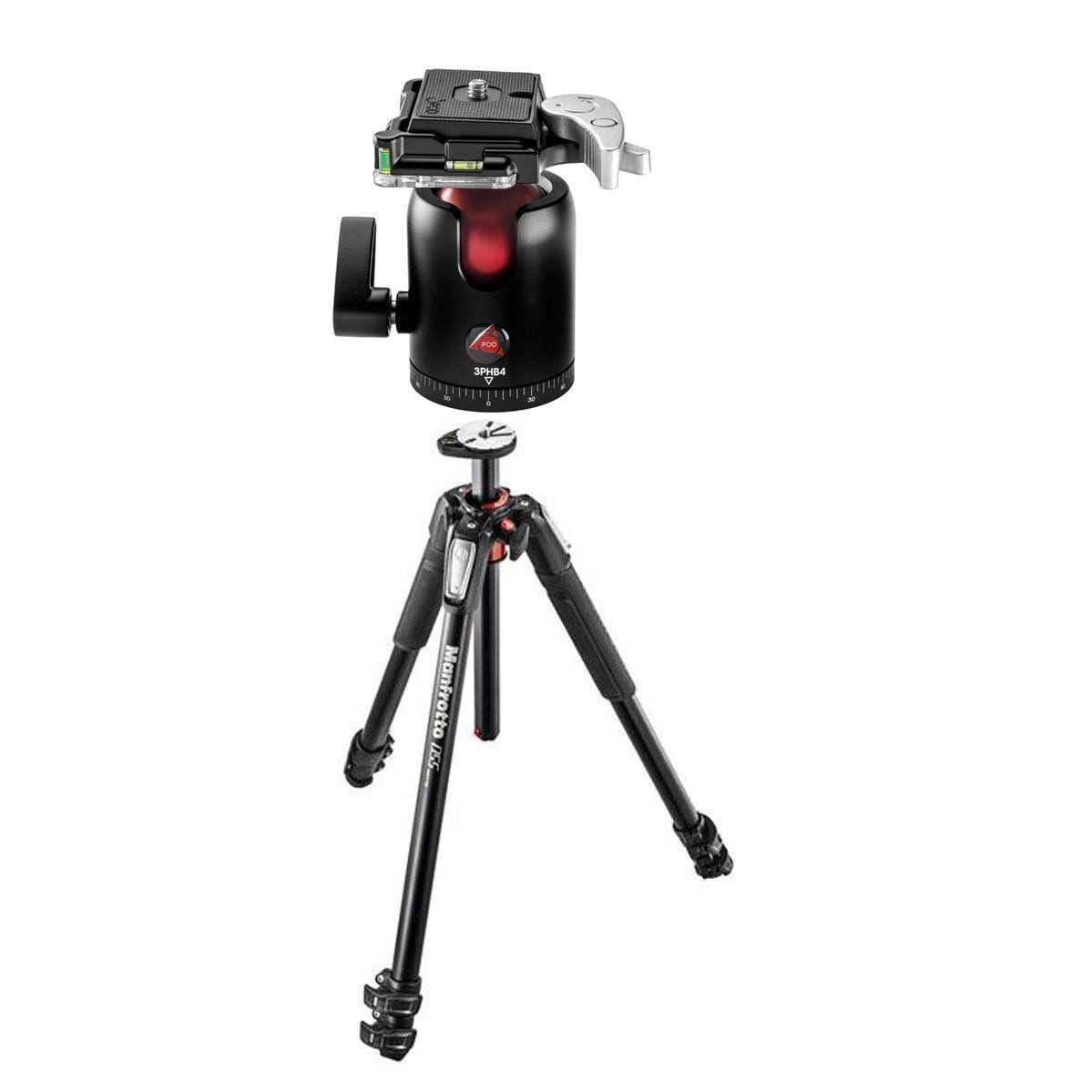 Aluminum 3 Section Tripod with Horizontal Column V7121