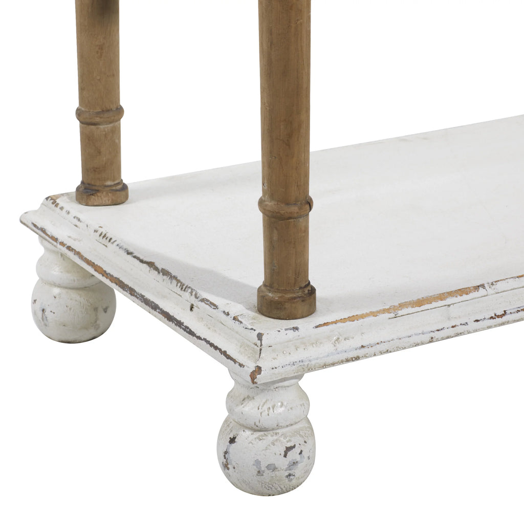 White Wood 5-Tier Shelving Unit F625