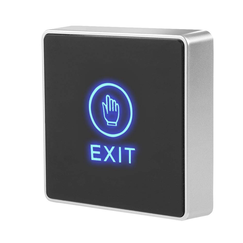 Door Touch Exit Release Button Switch Panel with Blue Indicator Light L166