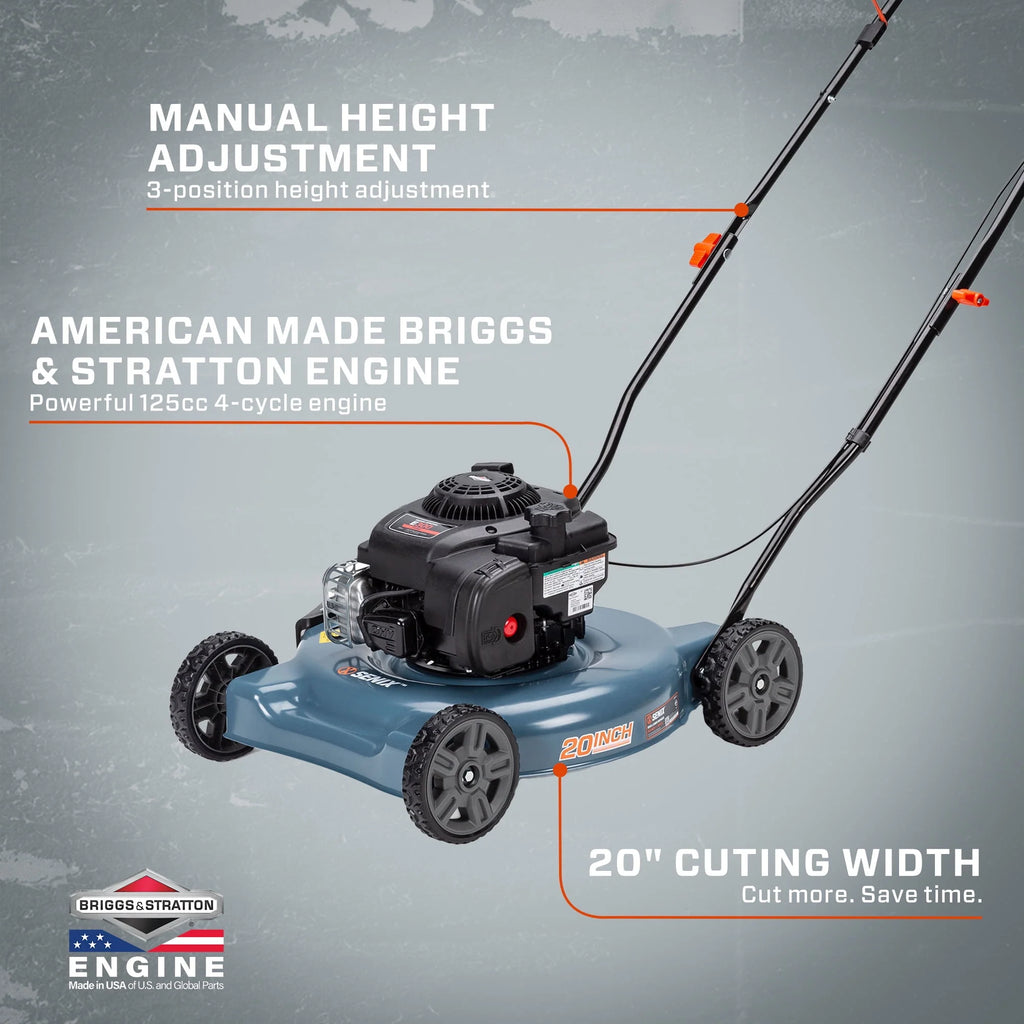 20-Inch 125 cc Gas Push Lawn Mower M91733