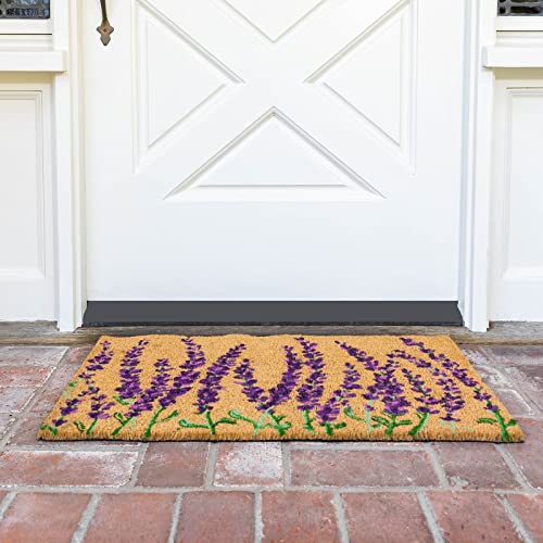 Lavender Coir Door Mat 17x30 inches P11821