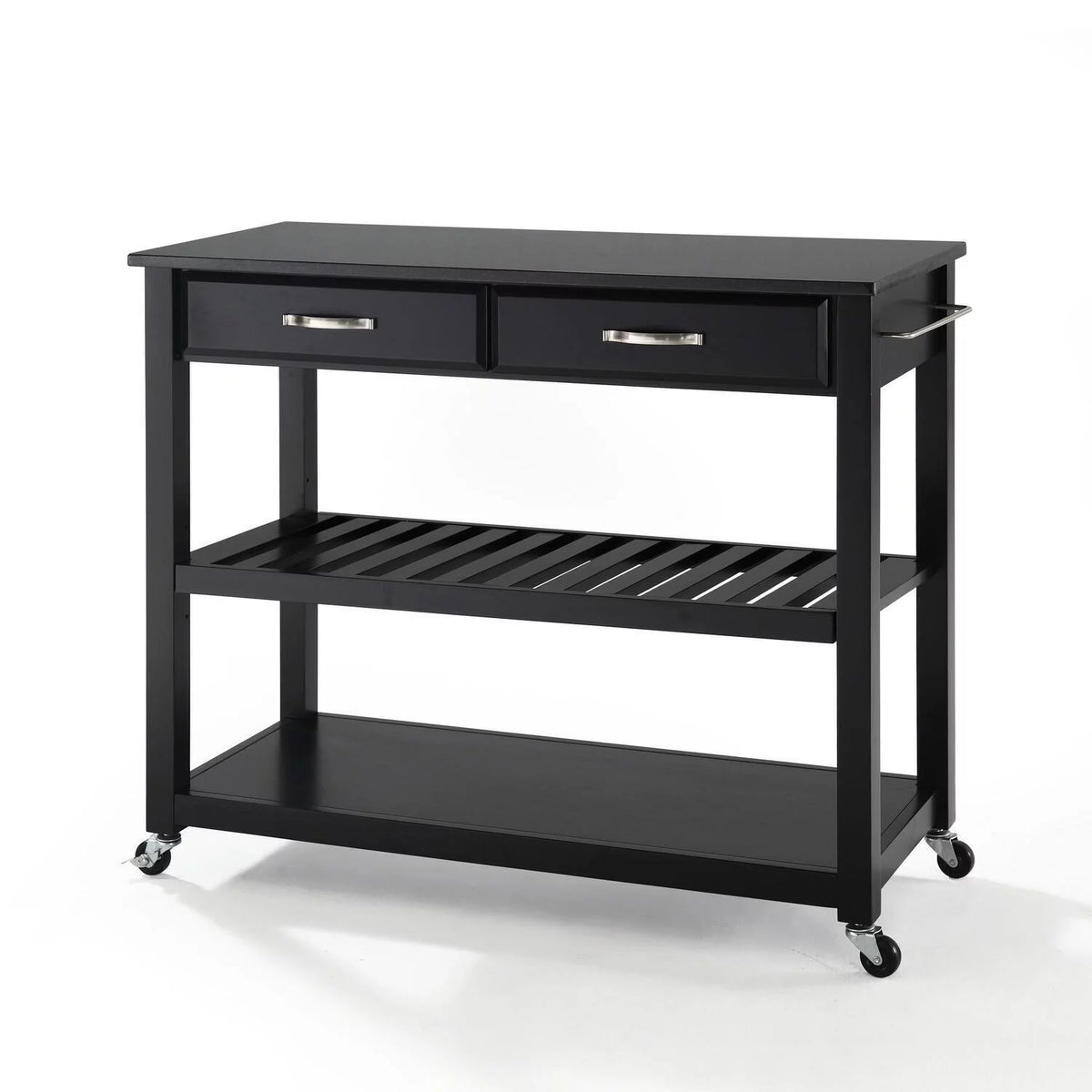 Southwestern Style Granite Top Kitchen Prep Cart E16911