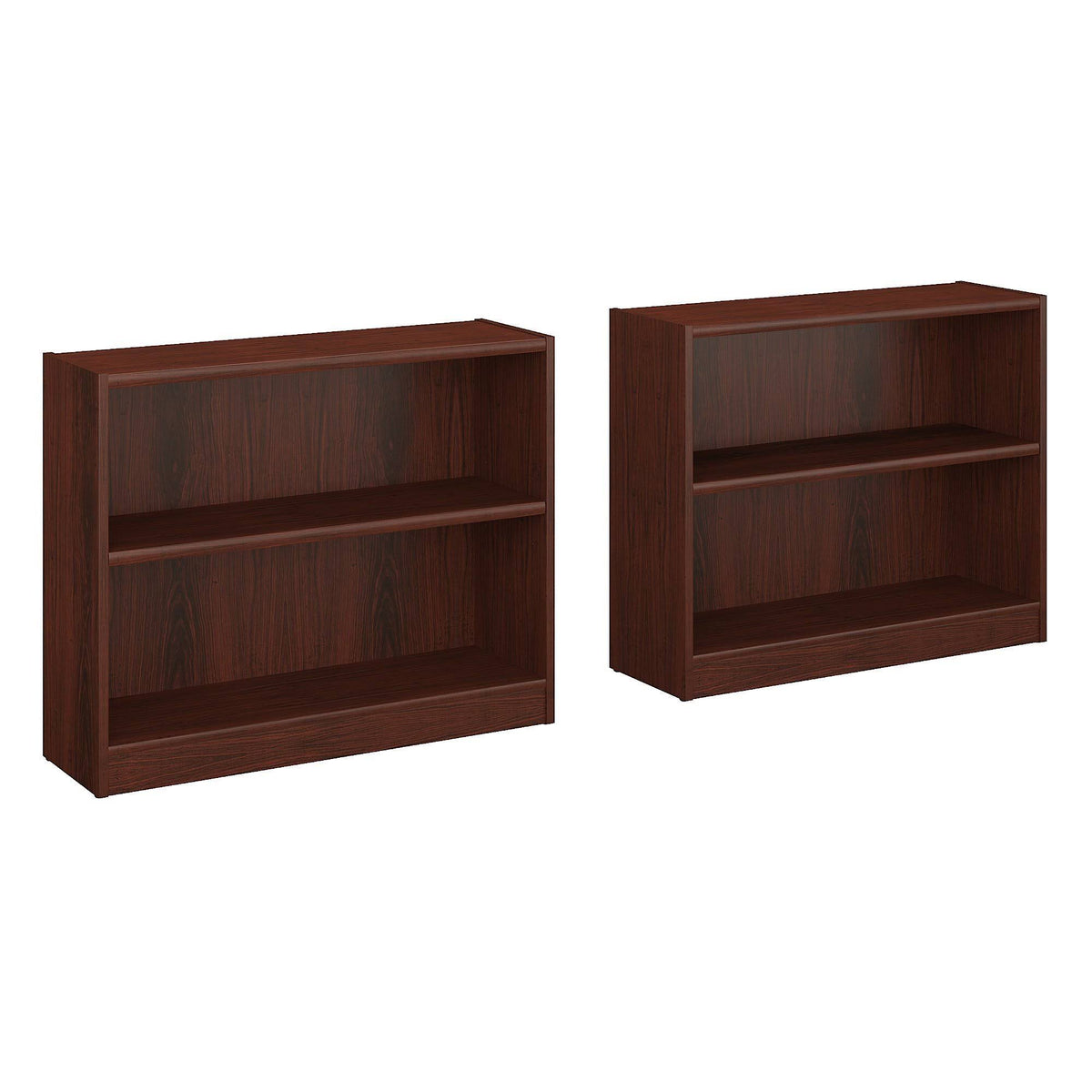 Cherry 2-Shelf Bookcase (Set of 2) B890962