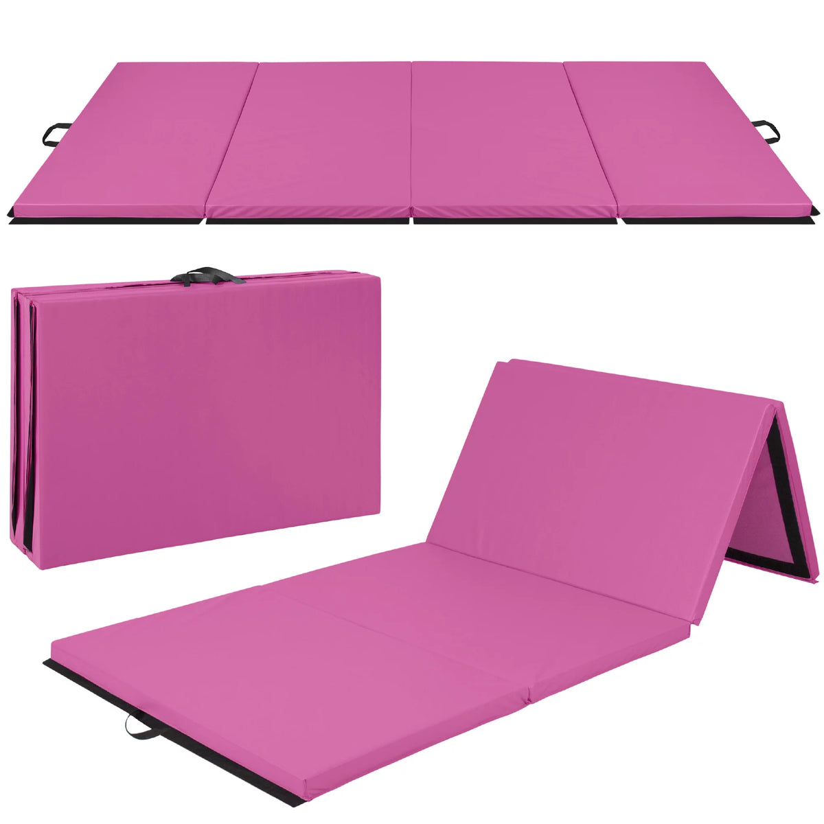 Pink 4-Panel Folding Gymnastics Mat M84335