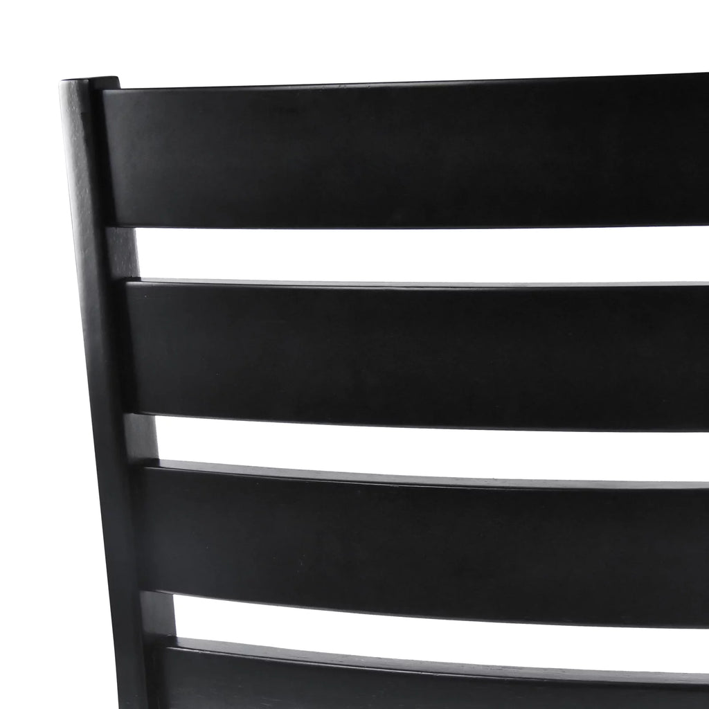 Black Wood Dining Chairs Set of 2 D30974