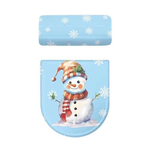Christmas Toilet Seat Cover Set Elongated Toilet Lid Cover Z3561