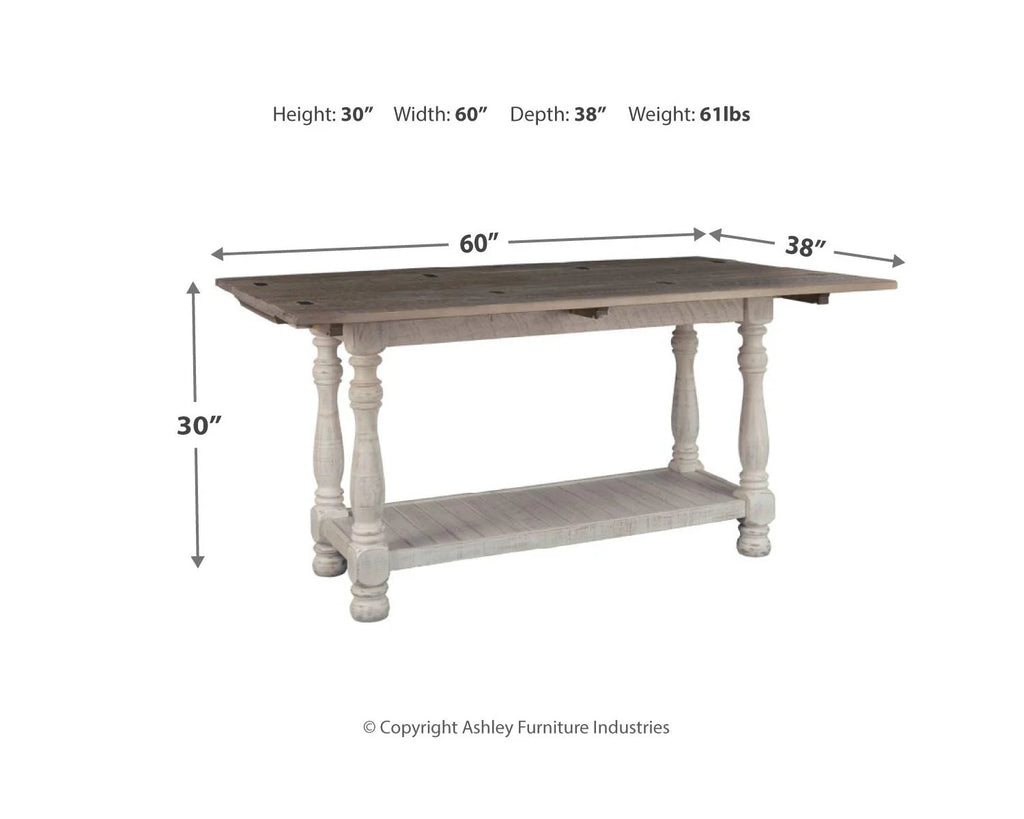 Gray/White Sofa Console Table H85765